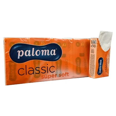 50 Packs Of Paloma Hand Pocket Tissues (10 Sheets/Pack)
